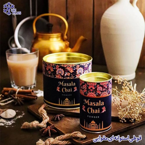 قوطی استوانه ای کاغذی گرد